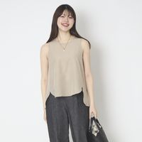 0910/さらさらシルクノースリーブトップ